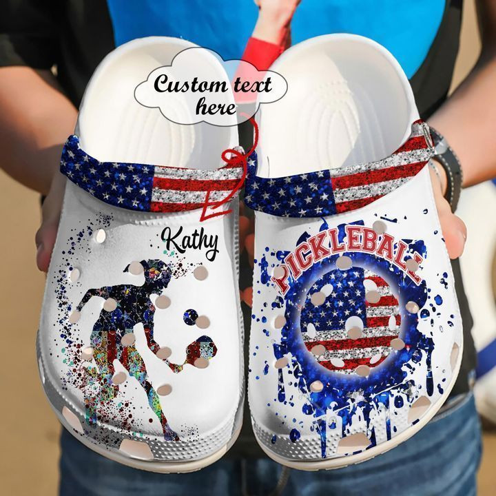 Pickleball Personalized Us Crocs Clog Shoes