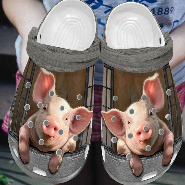 Pig Is Awesome Crocs Classic Clogs Shoes