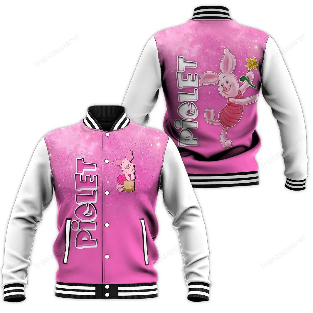 Piglet Baseball Jacket 22 Personalized 3d Baseball Jersey for Men Women