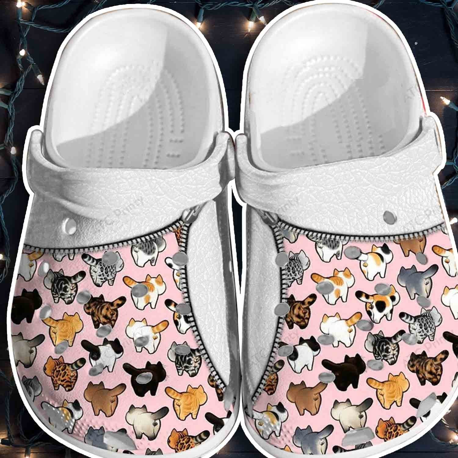 Pinky Cats Shoes Crocs Clogs Gifts For Daughter Niece