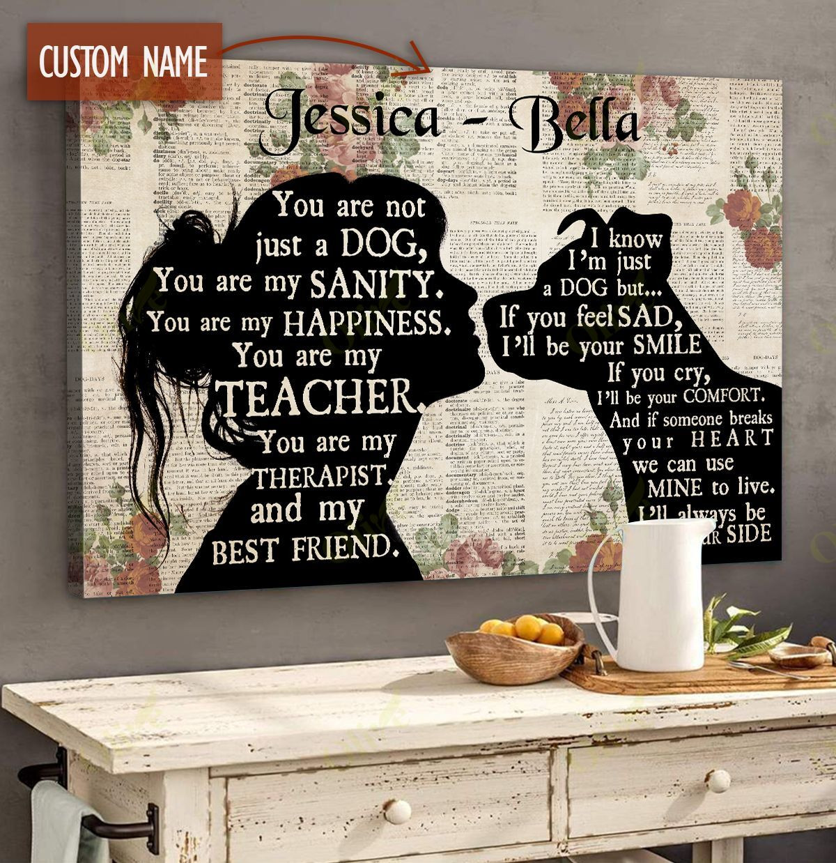 Pit Bull - Always Be By Your Side Custom Poster And Canvas Art Wall Decor