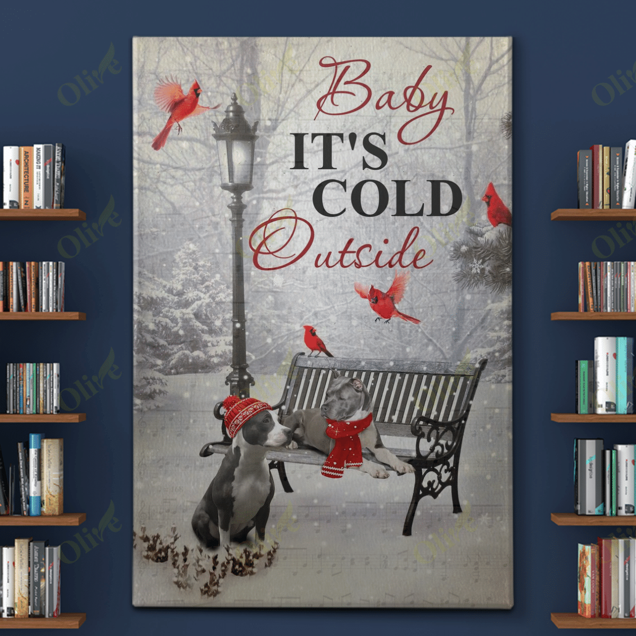 Pit Bull - Baby It's Cold Outside Poster And Canvas Art Wall Decor