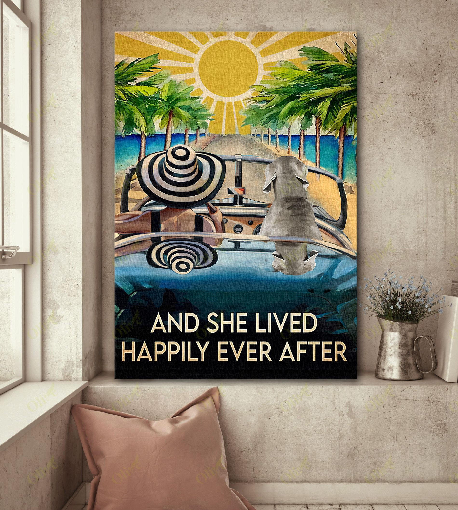 Pit Bull - Happily Ever After Poster And Canvas Art Wall Decor