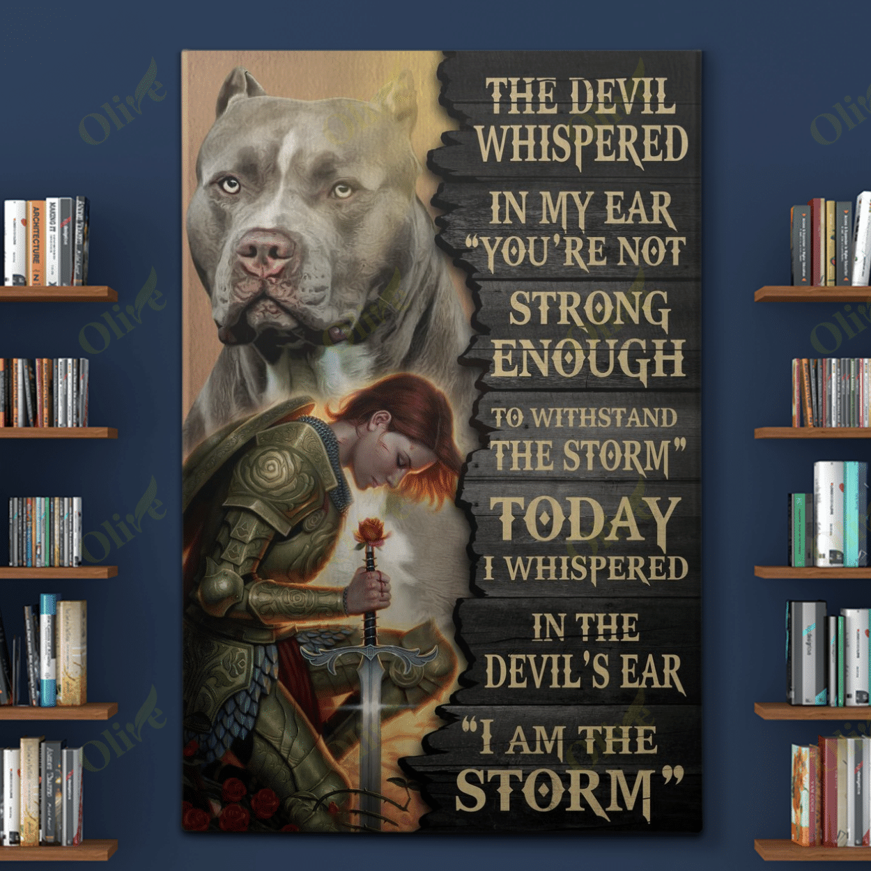 Pit Bull - I Am The Storm Poster And Canvas Art Wall Decor 2