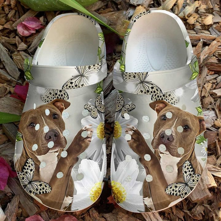 Pitbull Daisy Crocs Classic Clogs Shoes