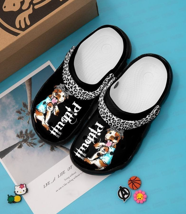 Pitbull Dog Rubber Crocs Clog Shoes Comfy Footwear