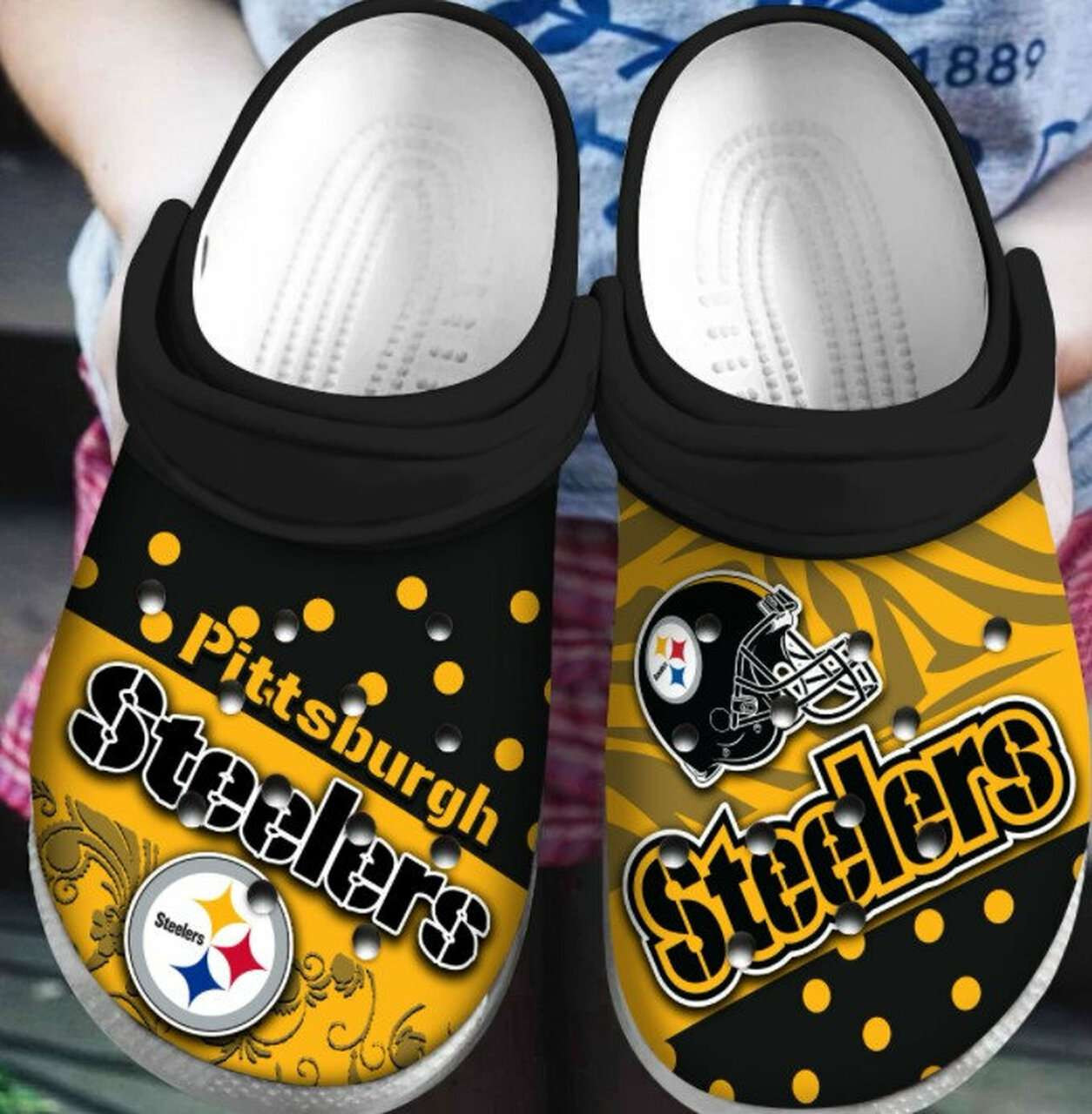 Pittsburgh Steelers Crocs Crocband Clogs