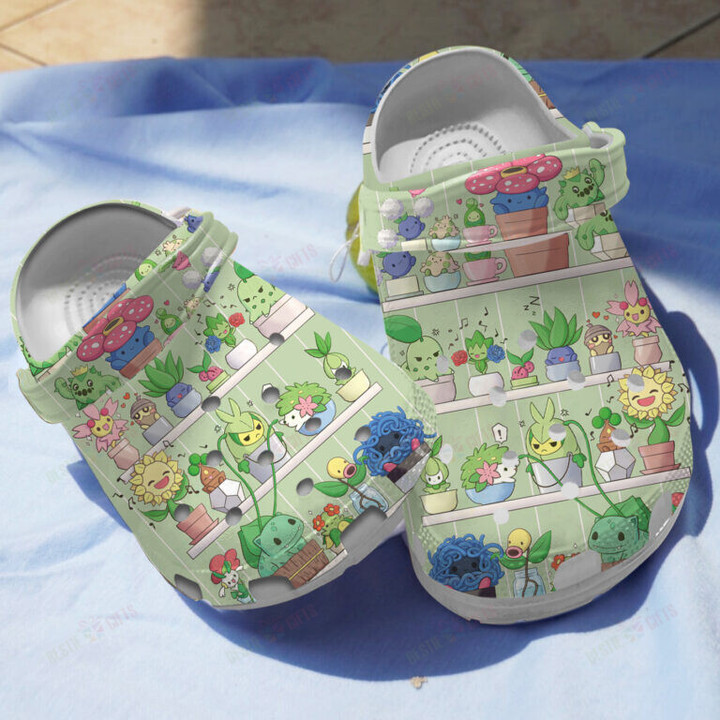 Plant Pokes Crocs Classic Clogs Shoes