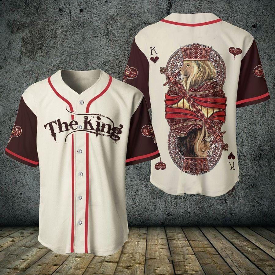 Poker The King Lion Baseball Jersey