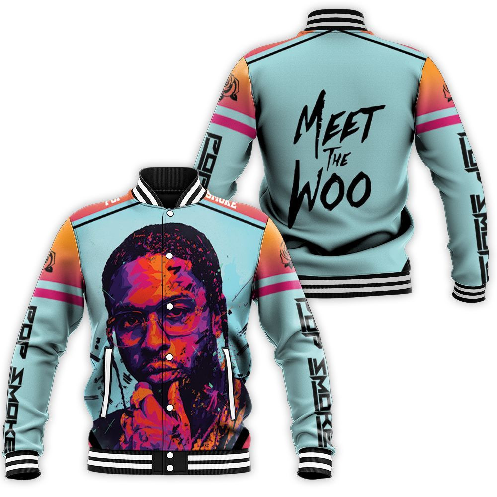 Pop Smoke Legend Rap Hip Hop Pop Baseball Jacket for Men Women