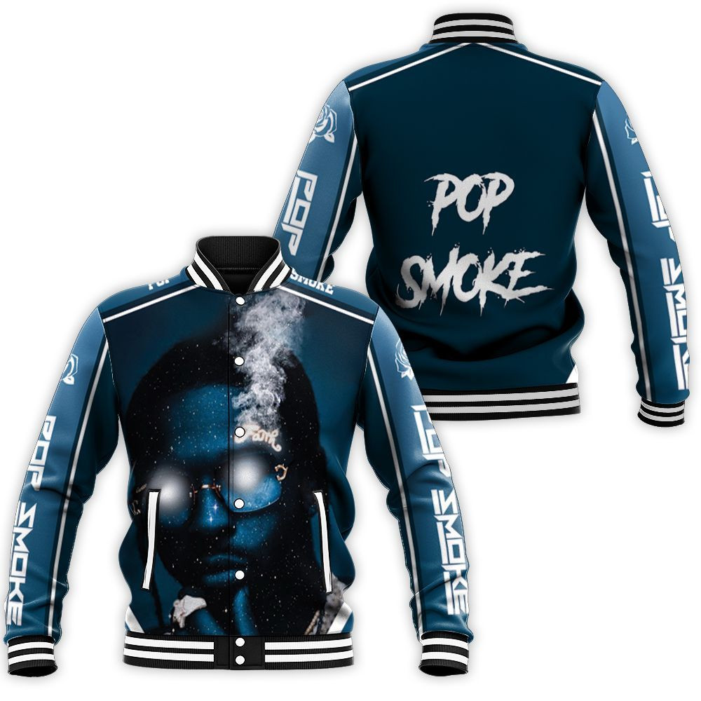 Pop Smoke Shoot Faith With The Universe Baseball Jacket for Men Women