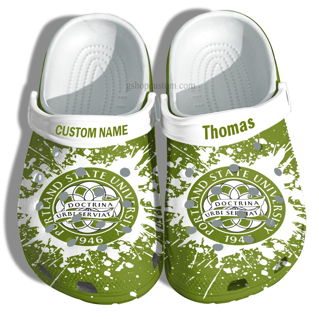 Portland State University Graduation Gifts Croc Shoes Customize- Admission Gift Crocs Shoes