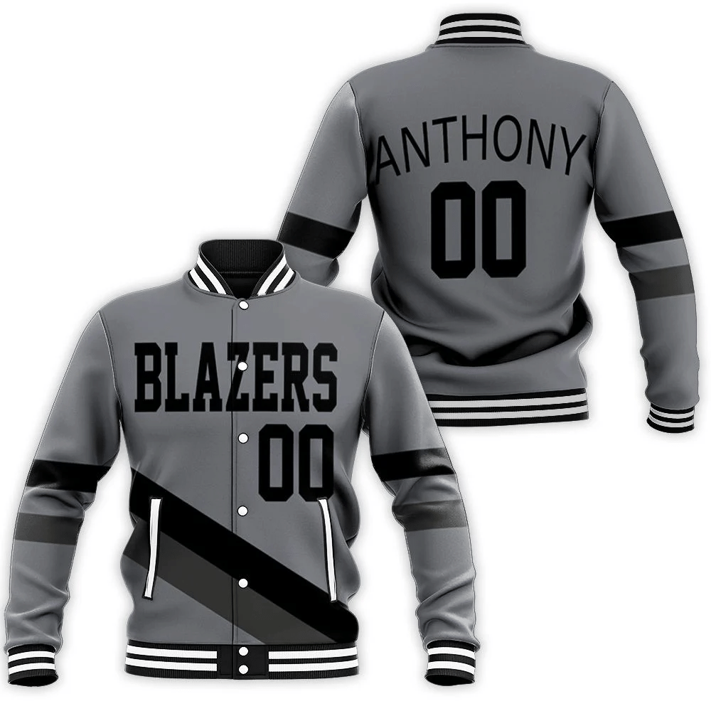 Portland Trail Blazers 00 Anthony Jersey Inspired Baseball Jacket for Men Women