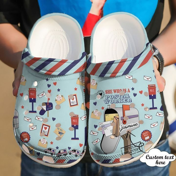 Postal Worker Personalized She Is A Crocs Classic Clogs Shoes