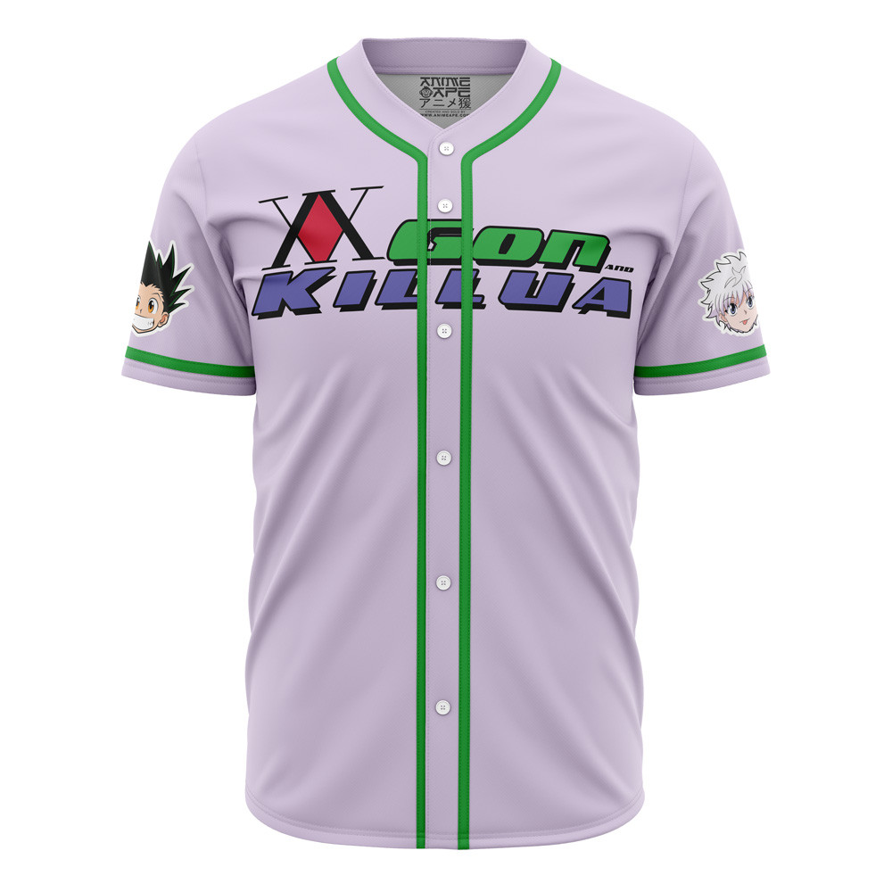 Power Duo Gon  Killua Hunter X Hunter Baseball Jersey