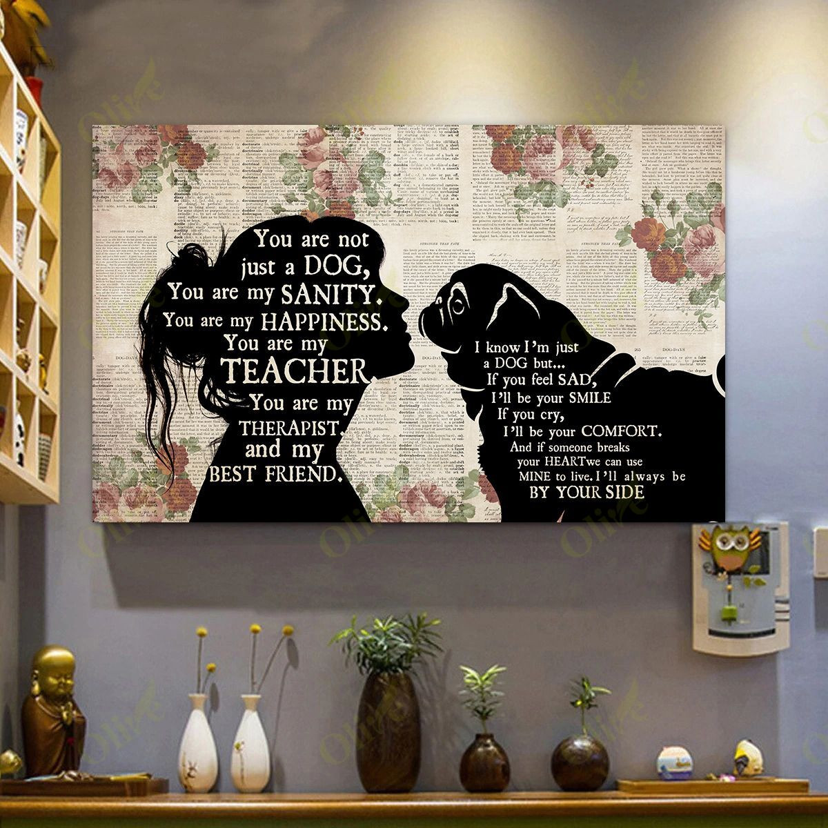 Pug - Always Be By Your Side Poster And Canvas Art Wall Decor