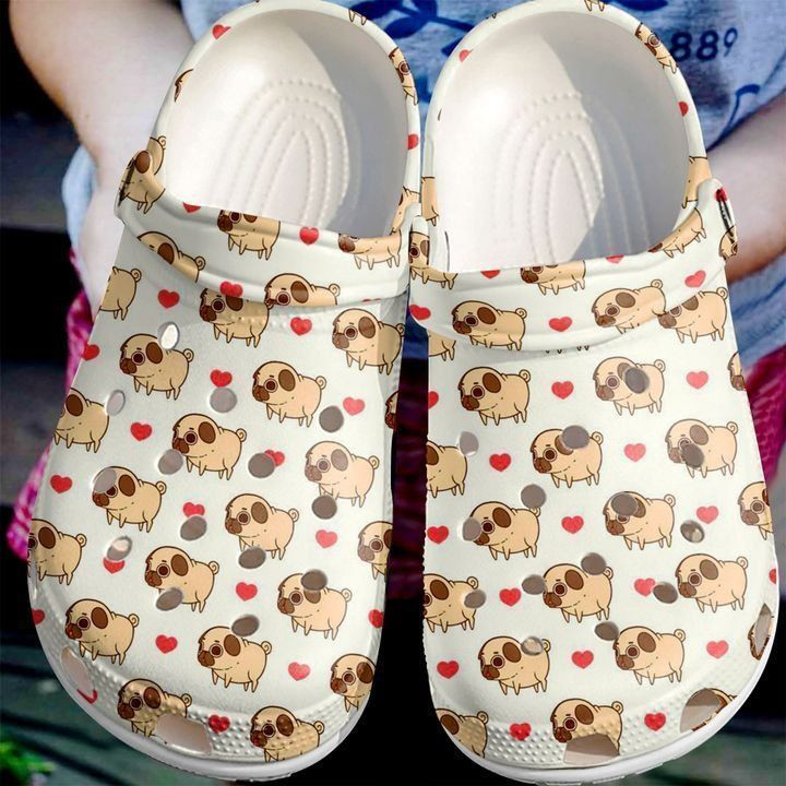 Pug Cutie Pattern Crocs Classic Clogs Shoes