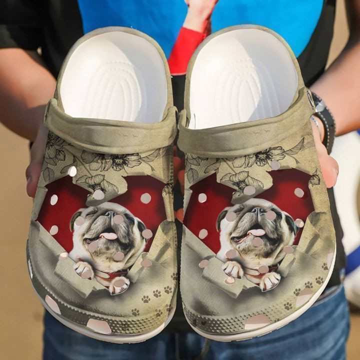 Pug They Steal My Heart Crocs Clog Shoes