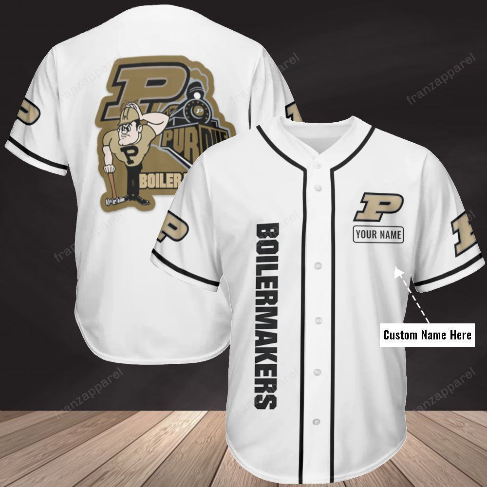 Purdue Boilermakers Personalized Baseball Jersey Shirt 340, Unisex Jersey Shirt for Men Women
