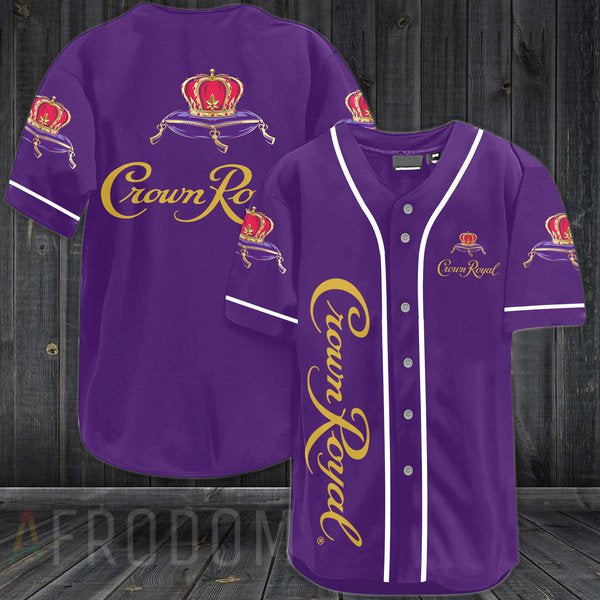 Purple Crown Royal Baseball Jersey