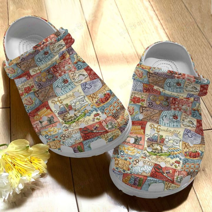 Quilting Collection Crocs Classic Clogs Shoes