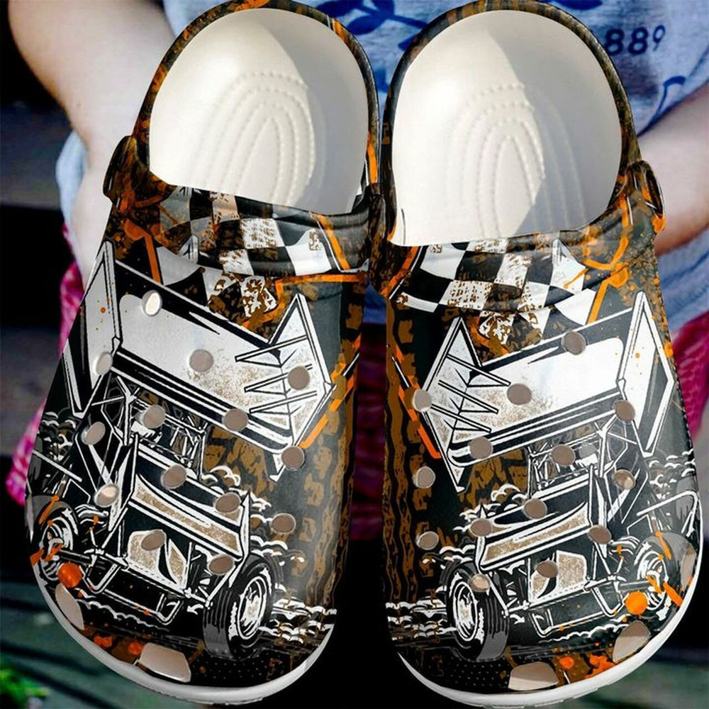 Racing Car Fire 102 Gift For Lover Rubber Crocs Clog Shoes Comfy Footwear