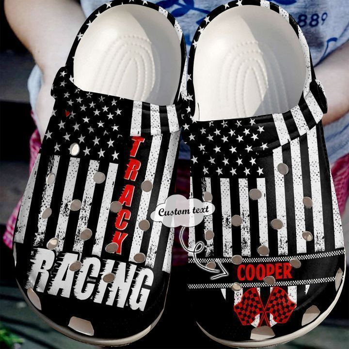 Racing Personalized Track Crocs Classic Clogs Shoes