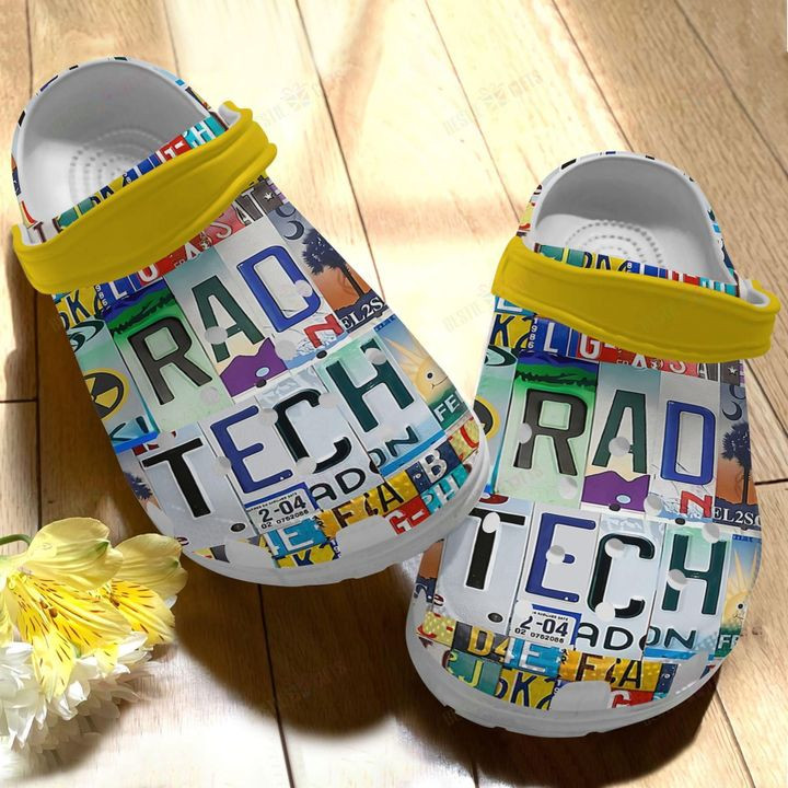 Radiology White Sole Rad Tech Sign Radiology Crocs Classic Clogs Shoes