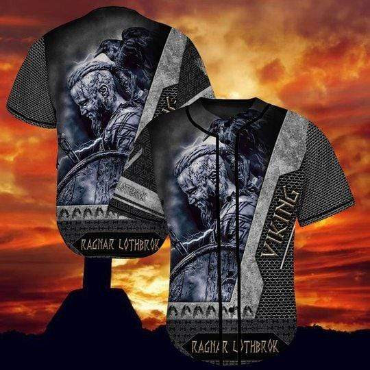 Ragnar Lodbrok Viking Personalized 3d Baseball Jersey kv, Unisex Jersey Shirt for Men Women