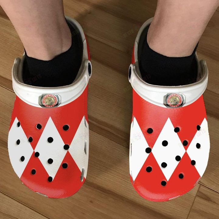 Red Power Ranger Crocs Classic Clogs Shoes PANCR0179