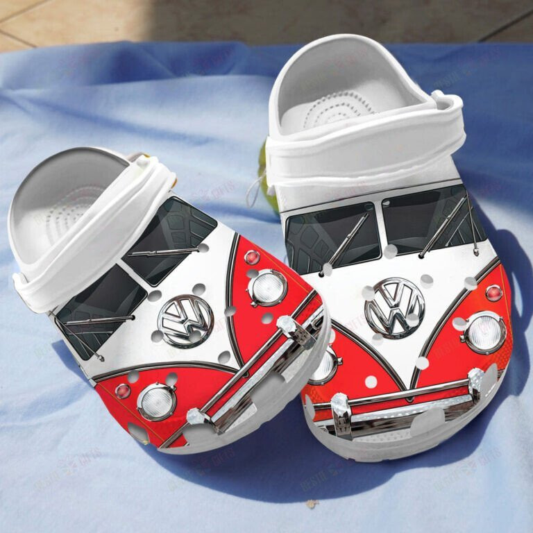 Red Van Car Shoes Crocs Clogs Birthday Gifts For Men Women