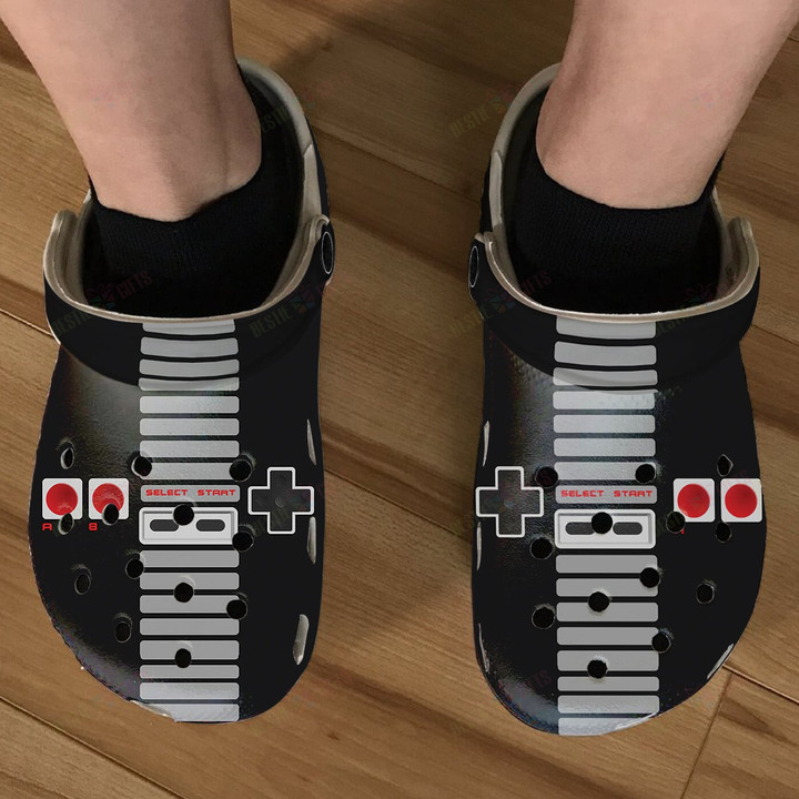 Retro Gamepad Crocs Classic Clogs Shoes