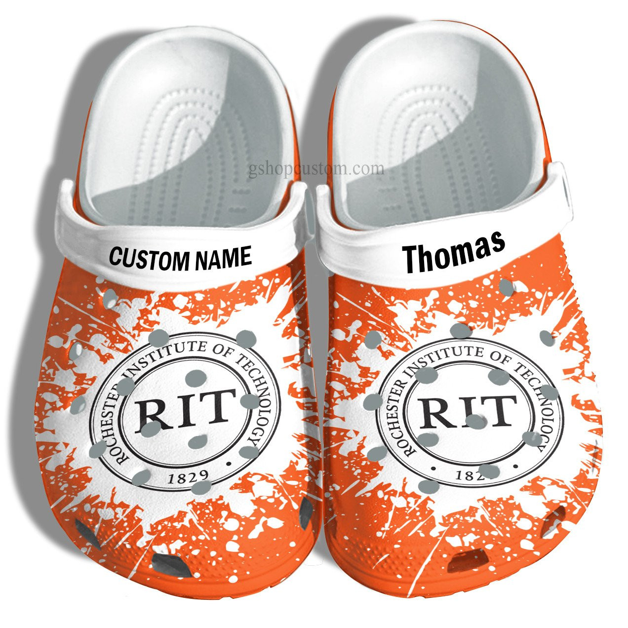 Rochester Institute Of Technology Graduation Gifts Croc Shoes Customize- Admission Gift Crocs Shoes