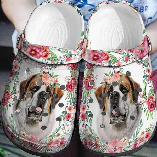 ST Bernard Crocs Classic Clogs Shoes