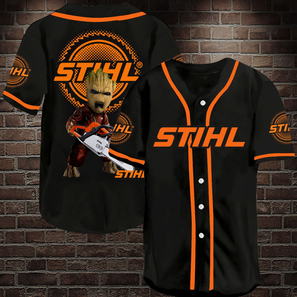 STIHL Chainsaw Groot Baseball Jersey