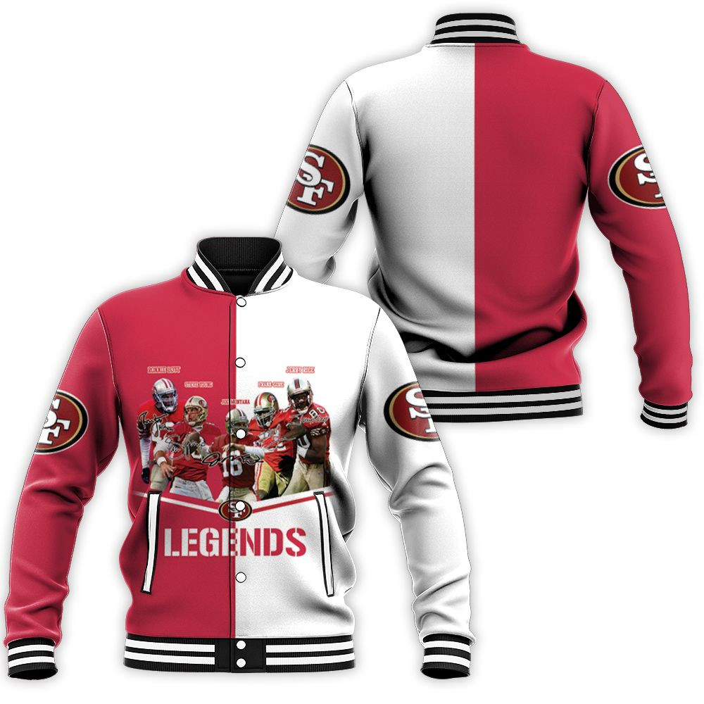 San Francisco 49ers Legends 3d Baseball Jacket for Men Women