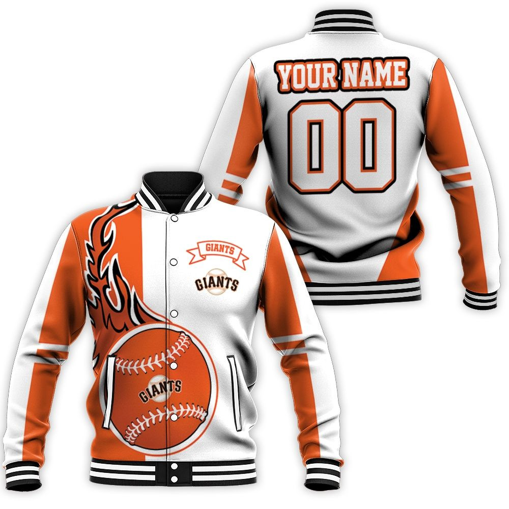 San Francisco Giants 3d Personalized Baseball Jacket for Men Women