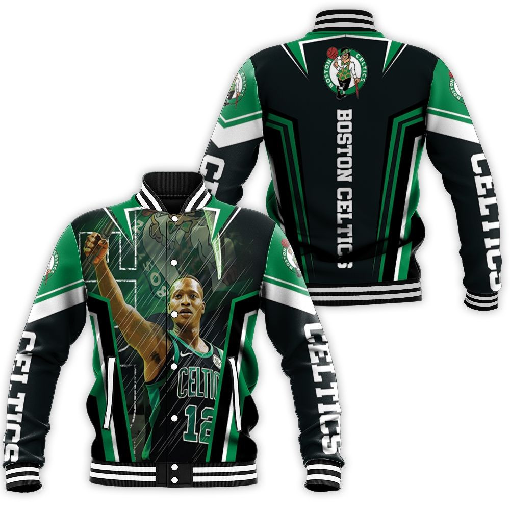 Scary Terry Rozier 12 Boston Celtics Jason Voorhees Baseball Jacket for Men Women