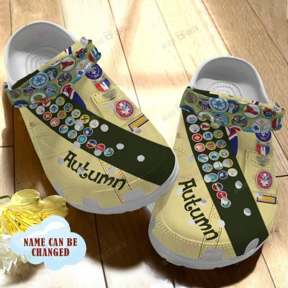 Scouting Personalized Merit Badges Crocs Classic Clogs Shoes