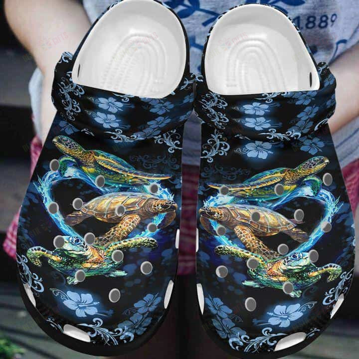 Sea Turtle Crocs Classic Clogs Shoes