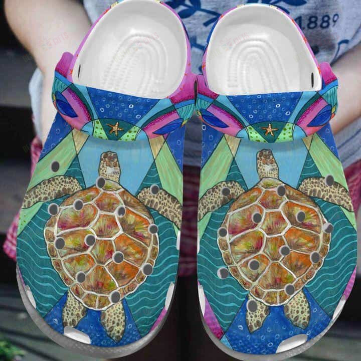 Sea Turtle Crocs Classic Clogs Shoes