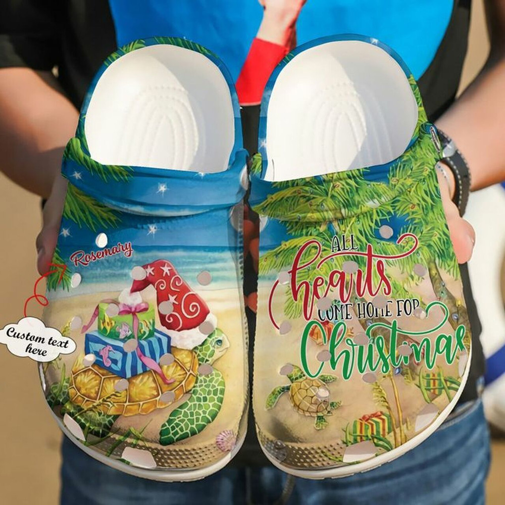 Sea Turtle Personalized Christmas 102 Gift For Lover Rubber Crocs Clog Shoes Comfy Footwear