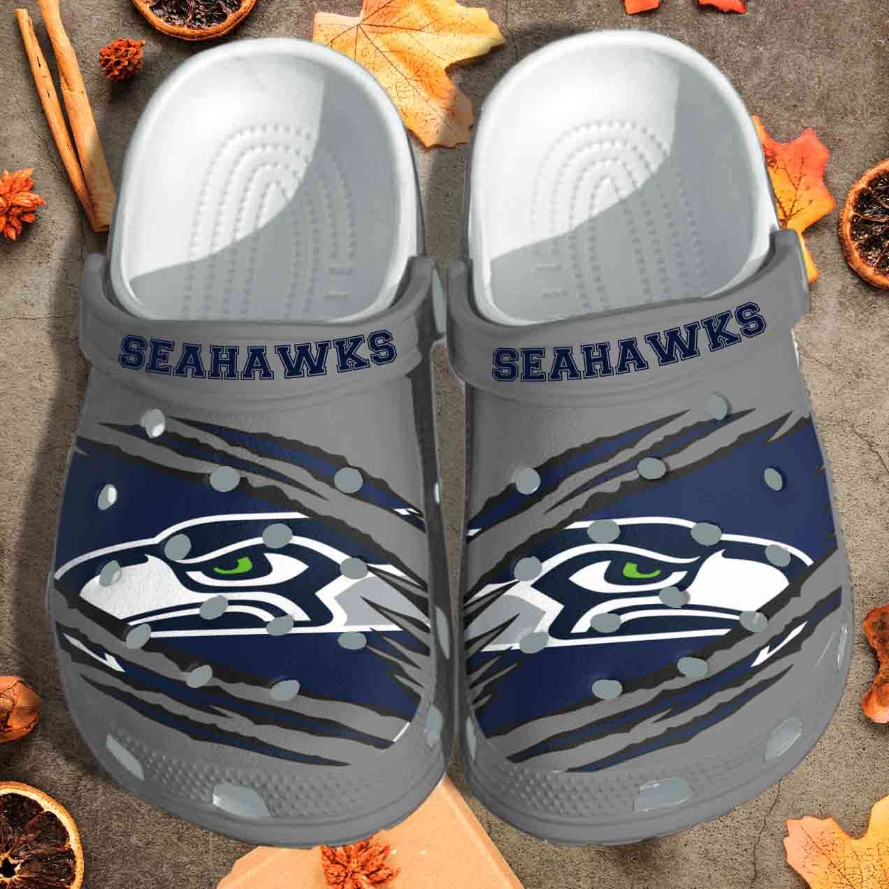 Seahawks Crocs Crocband Clogs