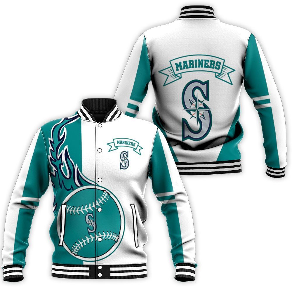 Seattle Mariners 3d Baseball Jacket for Men Women