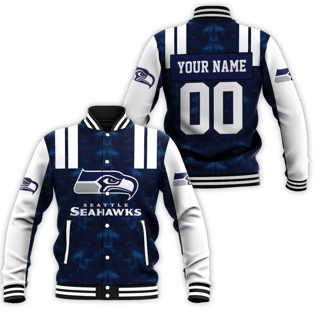 Seattle Seahawks Nfl For Seahawks Fan 3d Personalized Baseball Jacket for Men Women