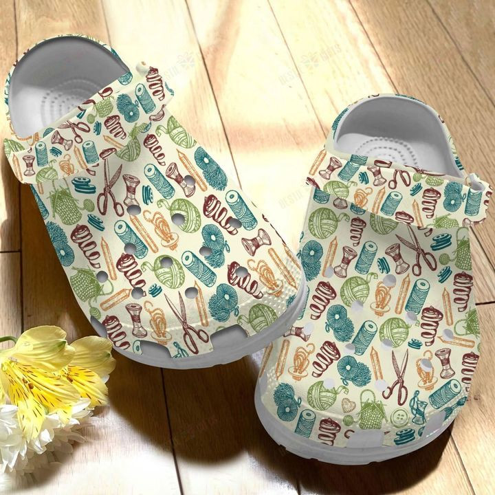 Sewing Art Crocs Classic Clogs Shoes