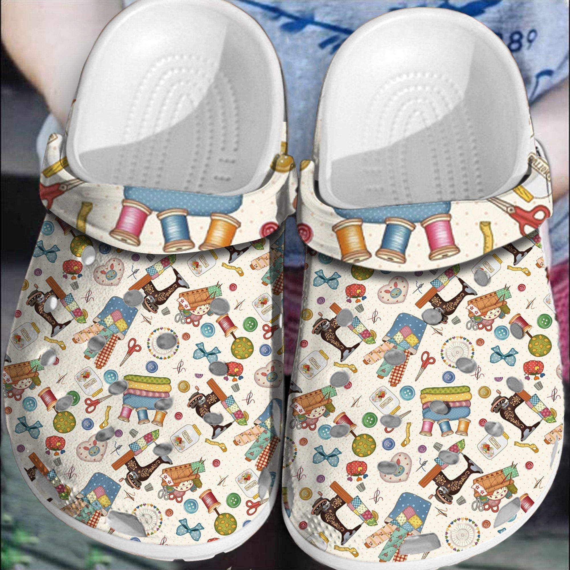Sewing Quilting Crocs Shoes Clogs Gifts For Women