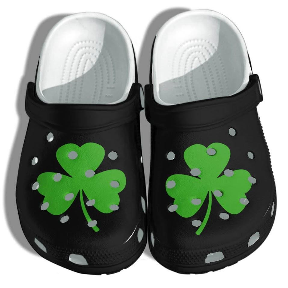 Shamrock Clover Lucky Flower Shoes Crocs Irish Patricks Day Merch Crocs Shoes