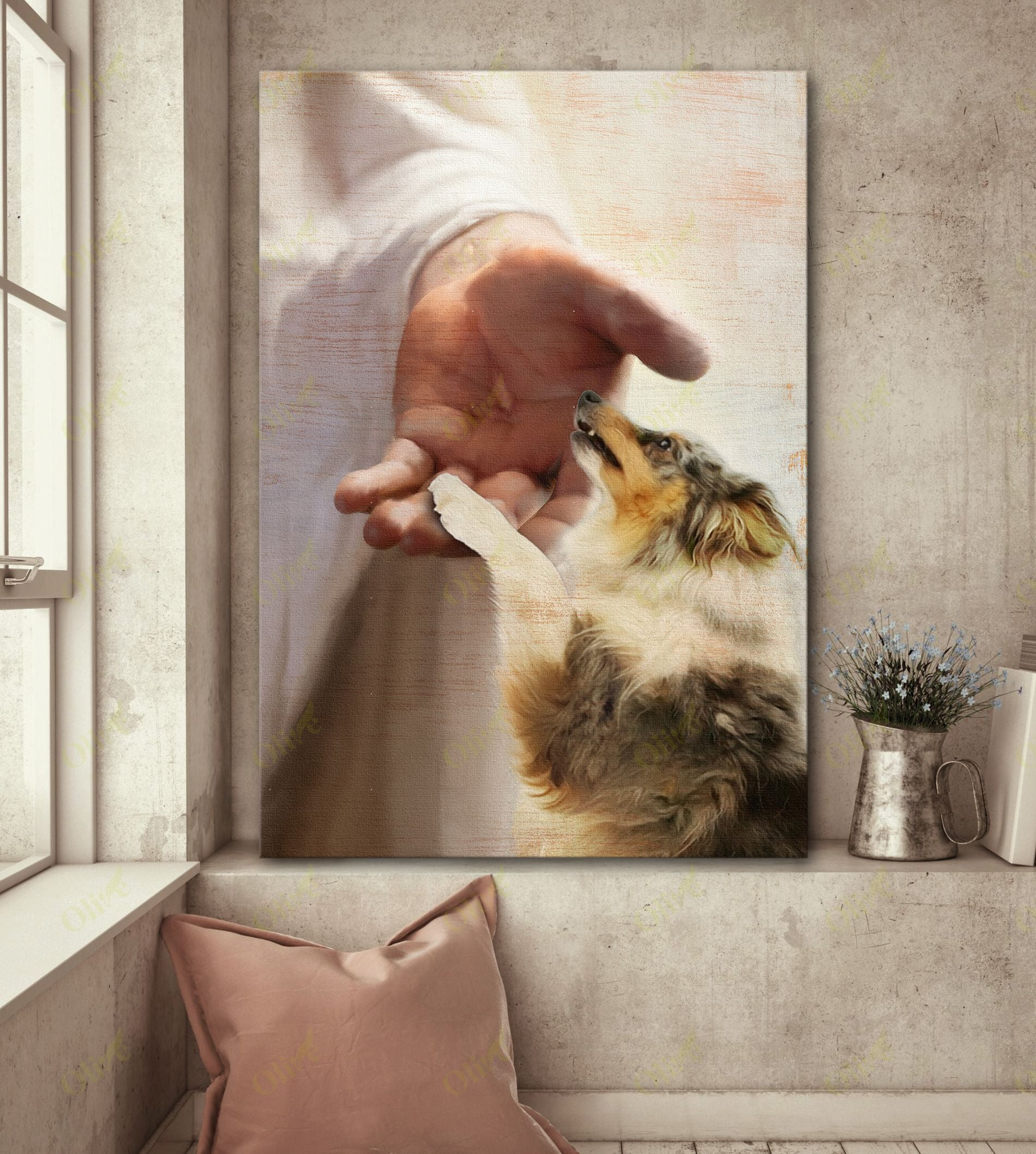 Shetland Sheepdog - Take My Hand Poster And Canvas Art Wall Decor