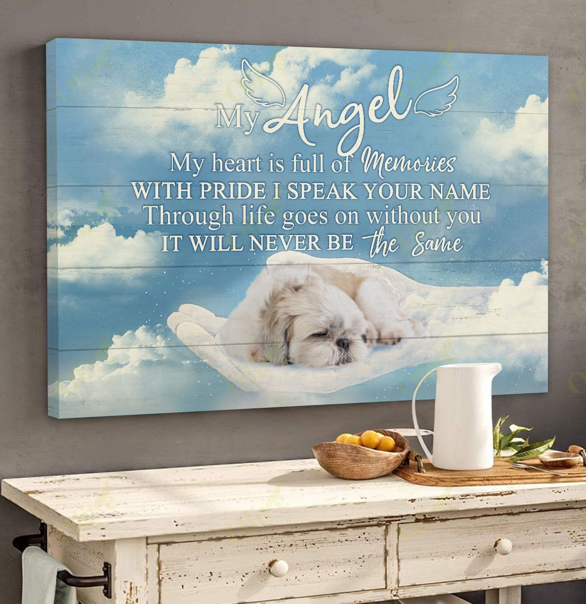 Shih Tzu - To My Awesome Angel Poster And Canvas Art Wall Decor